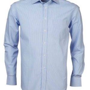 Nissan Blue White Men's Long Sleeve Shirt 2