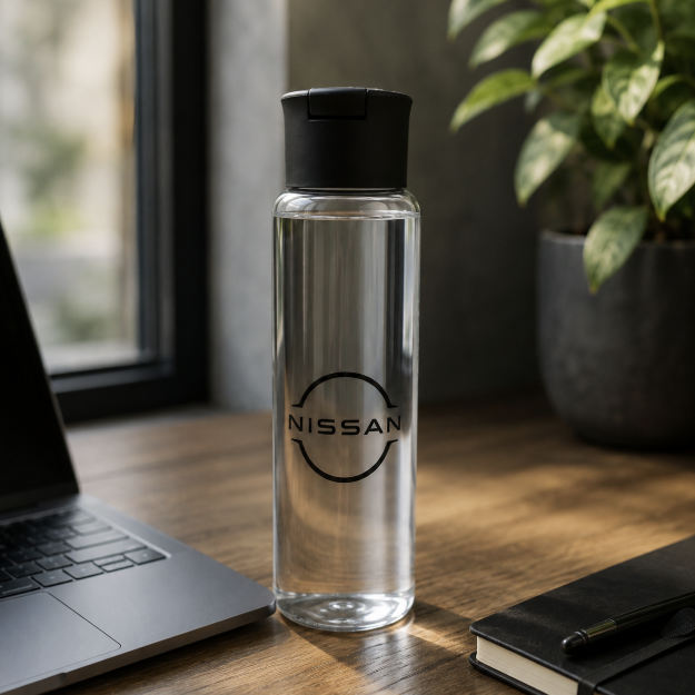 Nissan 700ml Glass Waterbottle