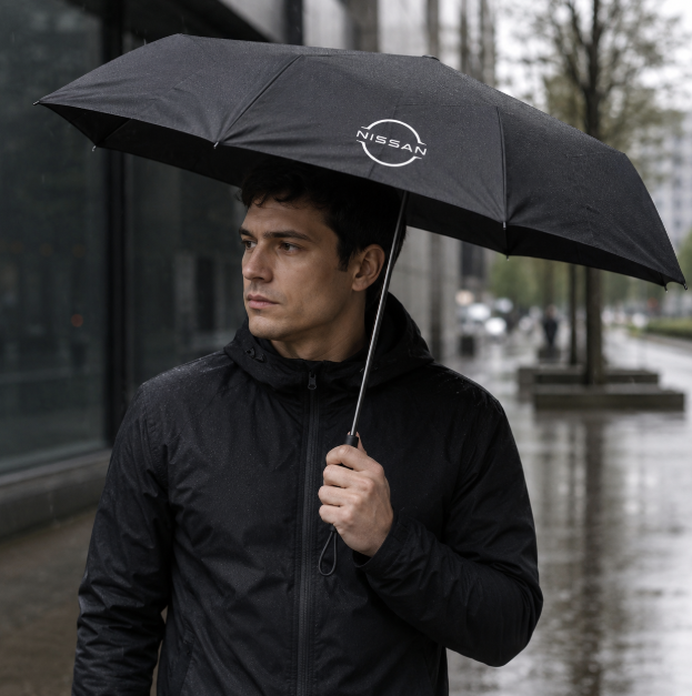 Nissan Compact Umbrella - Red or Black