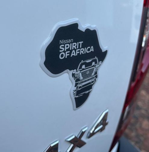 Nissan Spirit of Africa Domed Africa Shape Bumper Sticker