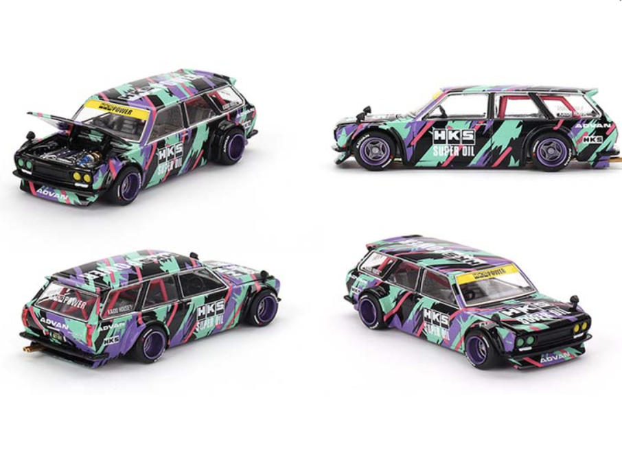 Mini GT Datsun Kaido 510 Wagon HKS V1
