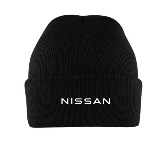 Black Value Cuffed Nissan Knitted Beanie