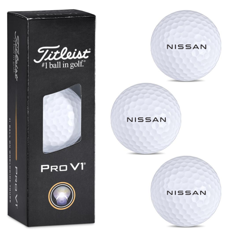 Nissan Titleist ProV1 Golf Balls (Sleeve of 3)