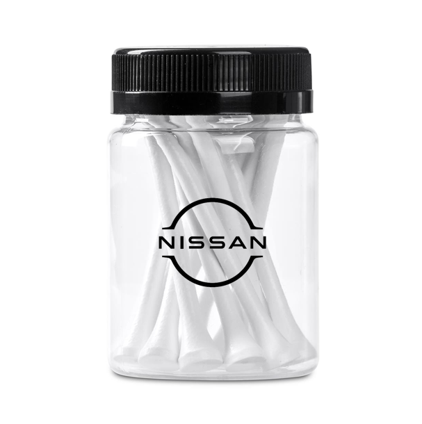 Nissan Set of 12 Golf Tees - White