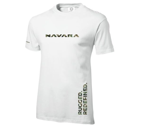 Navara Unisex White Military T-Shirt