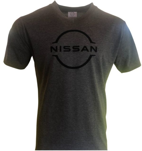 Download Nissan Dark Grey Mens Melange V-Neck T-Shirt